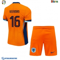 Fotballdrakt Barn Nederland Joey Veerman #16 Hjemmedraktsett EM 2024 Kortermet (+ Korte bukser)